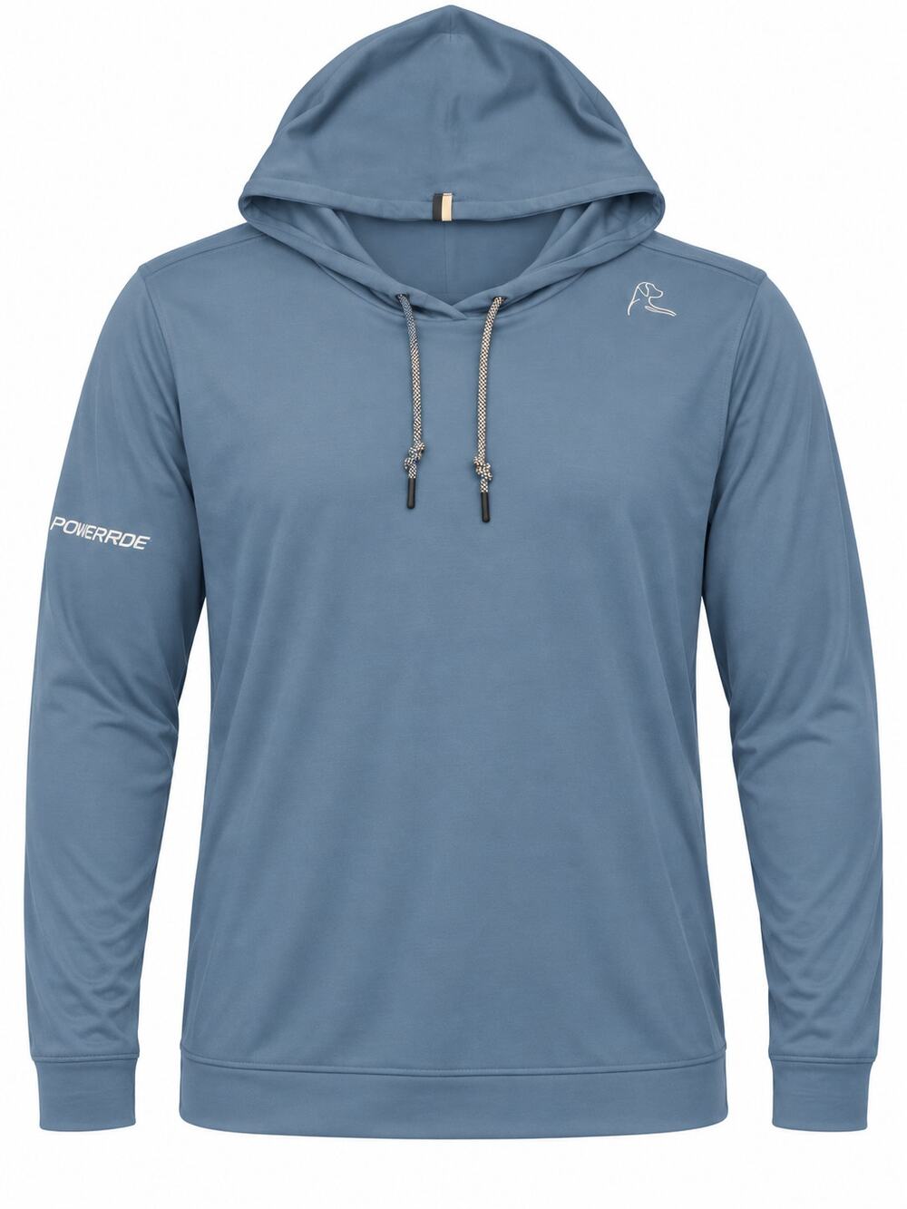 Rhoback Men’s Large Performance Hoodie Blue Golf Pullover Long Sleeve T-shirt